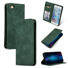 Load image into Gallery viewer, Retro Skin Feel Business Magnetic Horizontal Flip Leather Case for iPhone 6S Plus &amp; 6 Plus, Red, Dark Gray, Navy Blue, Army Green, Brown