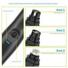 Load image into Gallery viewer, Electric Dog Cat Nail Polisher Portable Nail Clipper File Kit Pet Paw Tools, Nail Clipper