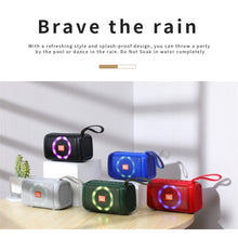 Load image into Gallery viewer, T&amp;G TG193 Portable Bluetooth Speaker LED Light Waterproof Outdoor Subwoofer Support TF Card / FM Radio / AUX