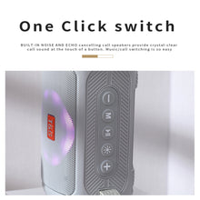 Load image into Gallery viewer, T&amp;G TG193 Portable Bluetooth Speaker LED Light Waterproof Outdoor Subwoofer Support TF Card / FM Radio / AUX