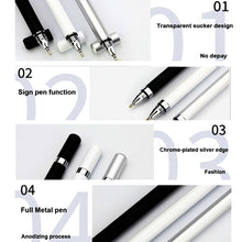 Load image into Gallery viewer, AT-26 2 in 1 Mobile Phone Touch Screen Capacitive Pen Writing Pen with 1 Pen Tip