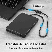 Load image into Gallery viewer, 3.5 Inch Portable Floppy Disk Drive 1.44MB External FDD Device