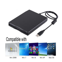 Load image into Gallery viewer, 3.5 Inch Portable Floppy Disk Drive 1.44MB External FDD Device