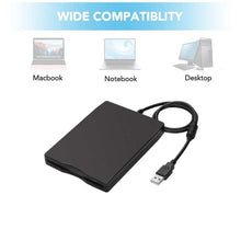 Load image into Gallery viewer, 3.5 Inch Portable Floppy Disk Drive 1.44MB External FDD Device