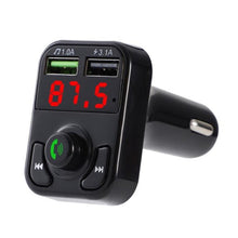 Load image into Gallery viewer, X3 Wireless 5.0 Handsfree Car Kit FM Wireless Audio Receiver Transmitter MP3 Player Dual USB Digital Fast Charger, X3