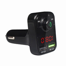 Load image into Gallery viewer, X3 Wireless 5.0 Handsfree Car Kit FM Wireless Audio Receiver Transmitter MP3 Player Dual USB Digital Fast Charger, X3