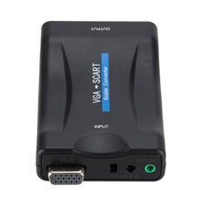 Load image into Gallery viewer, 1080P VGA to SCART Audio Video Converter Adapter, VGA to SCART