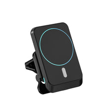 Load image into Gallery viewer, W-987 Magnetic Suction 15W Wireless Charger Car Air Outlet Bracket for iPhone 12 Series and other Smart Phones, W-987