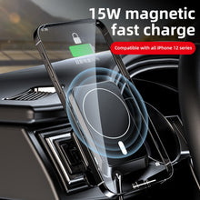 Load image into Gallery viewer, W-987 Magnetic Suction 15W Wireless Charger Car Air Outlet Bracket for iPhone 12 Series and other Smart Phones, W-987