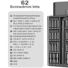 Load image into Gallery viewer, A63 63 in 1 Screwdriver Set Mobile Phone Tablet Computer Disassembly and Maintenance Tool, A63 63 in 1