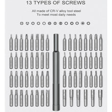 Load image into Gallery viewer, A63 63 in 1 Screwdriver Set Mobile Phone Tablet Computer Disassembly and Maintenance Tool, A63 63 in 1