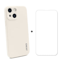Load image into Gallery viewer, Hat-Prince ENKAY Liquid Silicone Shockproof Protective Case Drop Protection Cover + 9H Tempered Glass Screen Protector for iPhone 13
