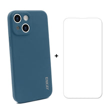 Load image into Gallery viewer, Hat-Prince ENKAY Liquid Silicone Shockproof Protective Case Drop Protection Cover + 9H Tempered Glass Screen Protector for iPhone 13