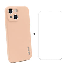 Load image into Gallery viewer, Hat-Prince ENKAY Liquid Silicone Shockproof Protective Case Drop Protection Cover + 9H Tempered Glass Screen Protector for iPhone 13