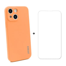 Load image into Gallery viewer, Hat-Prince ENKAY Liquid Silicone Shockproof Protective Case Drop Protection Cover + 9H Tempered Glass Screen Protector for iPhone 13