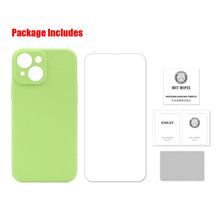 Load image into Gallery viewer, Hat-Prince ENKAY Liquid Silicone Shockproof Protective Case Drop Protection Cover + 9H Tempered Glass Screen Protector for iPhone 13