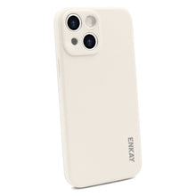 Load image into Gallery viewer, Hat-Prince ENKAY Liquid Silicone Shockproof Protective Case Drop Protection Cover + Full Coverage Tempered Glass Protector Film for iPhone 13, For iPhone 13
