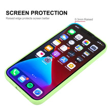 Load image into Gallery viewer, Hat-Prince ENKAY Liquid Silicone Shockproof Protective Case Drop Protection Cover + Full Coverage Tempered Glass Protector Film for iPhone 13, For iPhone 13
