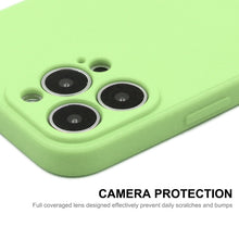 Load image into Gallery viewer, Hat-Prince ENKAY Liquid Silicone Shockproof Protective Case Drop Protection Cover + Full Coverage Tempered Glass Protector Film for iPhone 13, For iPhone 13