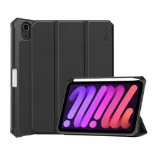 Load image into Gallery viewer, ENKAY Custer Texture Horizontal Flip PU+TPU Leather Case with Three-folding Holder &amp; Sleep / Wake-up Function &amp; Pen Holder for iPad mini 2024 / mini 6, For iPad mini 6 2021