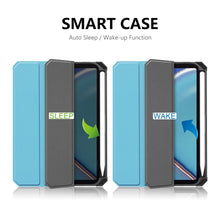 Load image into Gallery viewer, ENKAY Custer Texture Horizontal Flip PU+TPU Leather Case with Three-folding Holder &amp; Sleep / Wake-up Function &amp; Pen Holder for iPad mini 2024 / mini 6, For iPad mini 6 2021
