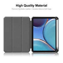 Load image into Gallery viewer, ENKAY Custer Texture Horizontal Flip PU+TPU Leather Case with Three-folding Holder &amp; Sleep / Wake-up Function &amp; Pen Holder for iPad mini 2024 / mini 6, For iPad mini 6 2021