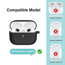 Load image into Gallery viewer, ENKAY Hat-Prince Thickened Silicone Protective Case Shock-Absorbing Cover with Keychain for Apple AirPods Pro 2 2021