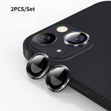 Load image into Gallery viewer, ENKAY Hat-Prince Aluminium Alloy + Tempered Glass Camera Lens Cover Film Ring for iPhone 13 / 13 mini