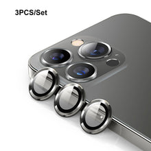 Load image into Gallery viewer, ENKAY Hat-Prince Aluminium Alloy + Tempered Glass Camera Lens Cover Film Ring for iPhone 13 Pro / 13 Pro Max