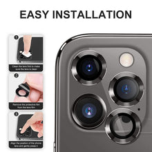 Load image into Gallery viewer, ENKAY Hat-Prince Aluminium Alloy + Tempered Glass Camera Lens Cover Film Ring for iPhone 13 Pro / 13 Pro Max