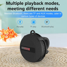 Load image into Gallery viewer, BT368 LED Digital Display Bluetooth Speaker Outdoor Portable IPX65 Waterproof Support Hands-free / TF Card