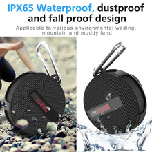 Load image into Gallery viewer, BT368 LED Digital Display Bluetooth Speaker Outdoor Portable IPX65 Waterproof Support Hands-free / TF Card