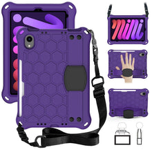 Load image into Gallery viewer, Honeycomb EVA Hybrid PC Tablet Case with Strap, For iPad mini 6 / mini 2024