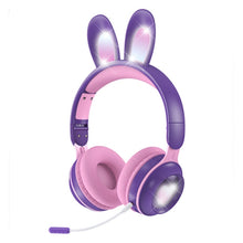 Load image into Gallery viewer, KE-01 Rabbit Ear Wireless Bluetooth 5.0 Stereo Music Foldable Headset with Mic For PC
