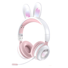 Load image into Gallery viewer, KE-01 Rabbit Ear Wireless Bluetooth 5.0 Stereo Music Foldable Headset with Mic For PC
