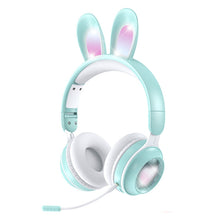 Load image into Gallery viewer, KE-01 Rabbit Ear Wireless Bluetooth 5.0 Stereo Music Foldable Headset with Mic For PC