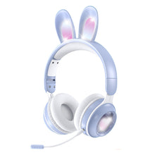 Load image into Gallery viewer, KE-01 Rabbit Ear Wireless Bluetooth 5.0 Stereo Music Foldable Headset with Mic For PC
