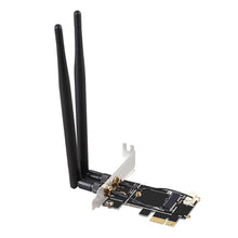 Load image into Gallery viewer, TXB001 PCIE-1X Card to NGFF-Ekey Dual Antenna Adapter