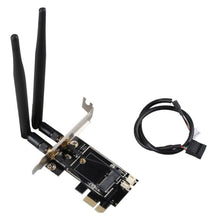 Load image into Gallery viewer, TXB001 PCIE-1X Card to NGFF-Ekey Dual Antenna Adapter