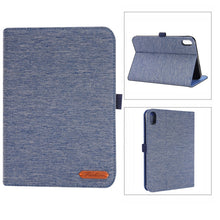 Load image into Gallery viewer, Fabric Texture Horizontal Flip Leather Tablet Case, For iPad mini 6 / mini 2024