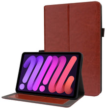 Load image into Gallery viewer, Two-Folding Holder Business Leather Tablet Case, For iPad mini 6 / mini 2024