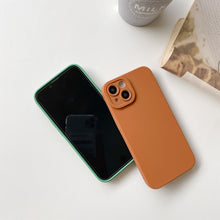 Load image into Gallery viewer, Straight-Edge Solid Color Liquid Silicone Shockproof Full Coverage Protective Case, For iPhone 13, For iPhone 13 Pro, For iPhone 13 Pro Max