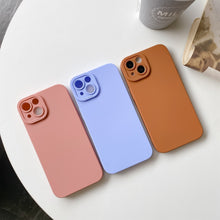 Load image into Gallery viewer, Straight-Edge Solid Color Liquid Silicone Shockproof Full Coverage Protective Case, For iPhone 13, For iPhone 13 Pro, For iPhone 13 Pro Max