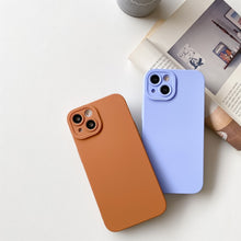 Load image into Gallery viewer, Straight-Edge Solid Color Liquid Silicone Shockproof Full Coverage Protective Case, For iPhone 13, For iPhone 13 Pro, For iPhone 13 Pro Max