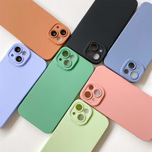 Load image into Gallery viewer, Straight-Edge Solid Color Liquid Silicone Shockproof Full Coverage Protective Case, For iPhone 13, For iPhone 13 Pro, For iPhone 13 Pro Max