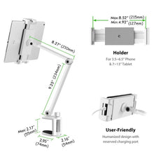 Load image into Gallery viewer, AP-7LC 360 Degree Rotating Adjustable Lifting Long Arm Lazy Bedside Desktop Tablets Phones Holder