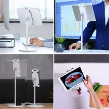Load image into Gallery viewer, AP-4H Height Adjustable Aluminum Alloy Holder for 4.5-13 inch Mobile Phones and Tablets