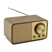 Load image into Gallery viewer, JY-66 Wood Texture Wireless BT5.0 Retro Classic Speaker FM Radio Support TF / U-Disk / AUX