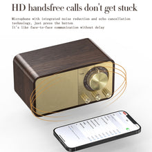Load image into Gallery viewer, JY-66 Wood Texture Wireless BT5.0 Retro Classic Speaker FM Radio Support TF / U-Disk / AUX