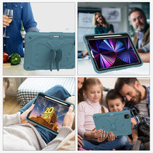 Load image into Gallery viewer, Pure Color PC + Silicone Anti-drop Tablet Tablet Case with Butterfly Holder &amp; Pen Slot For iPad Pro 11 2018 &amp; 2020 &amp; 2021 &amp; Air 2020 10.9(Dark Green)